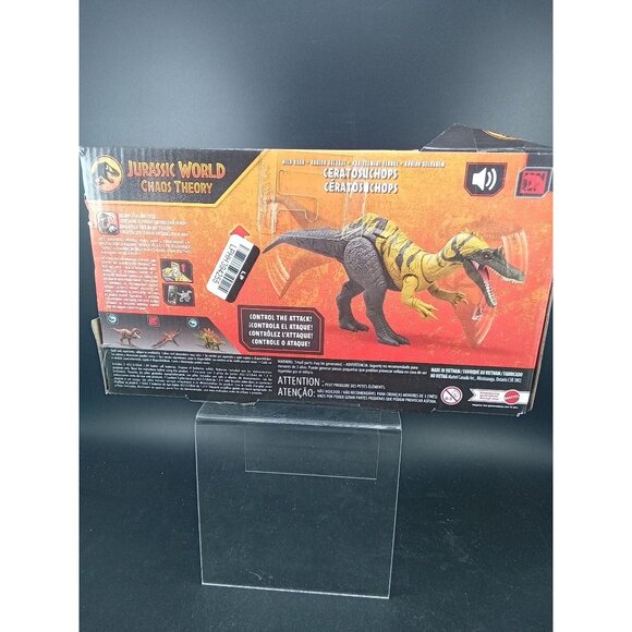 Jurassic World Chaos Theory Ceratosuchops Wild Roar Dinosaur Mattel - Picture 5 of 7